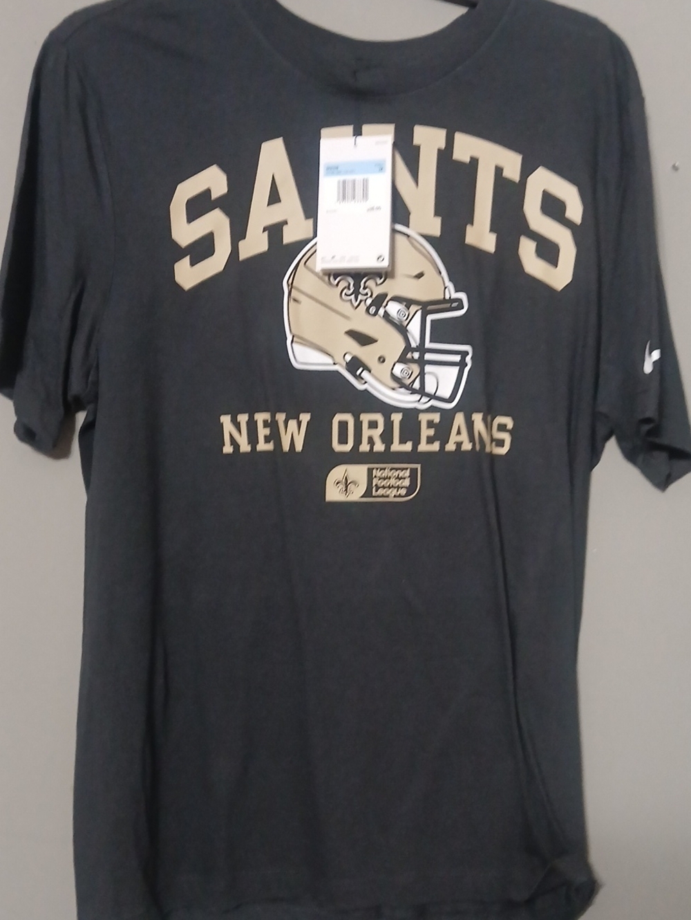 New Orleans Saints Men's Gray Graphic Short Sleeve Tee